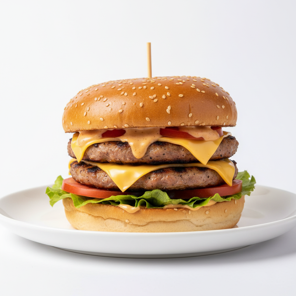 Chicken double patty burger