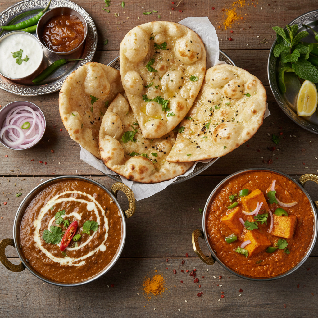 Butter Naan with dal makhani