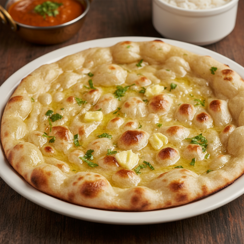 Butter Naan with melting butter