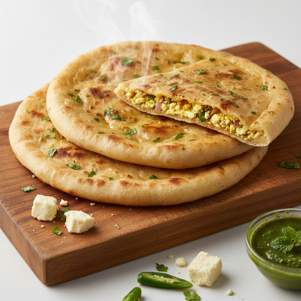 स्टफ्ड पनीर नान