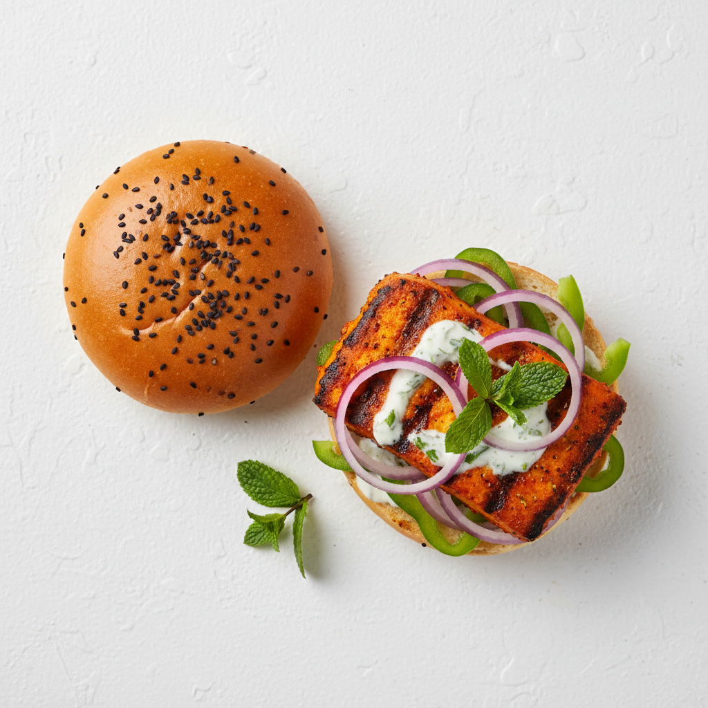 Paneer Tikka Burger