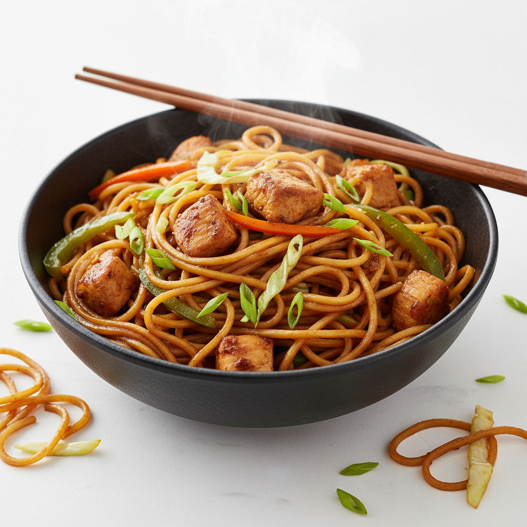 Hakka Noodles (Chicken)