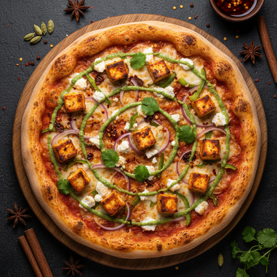 Paneer Tikka Pizza